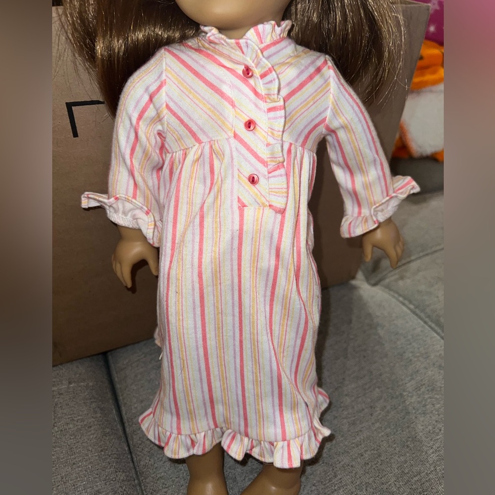 Stripped pj dress and full ice skating outfit